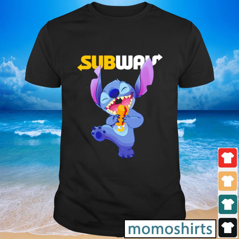 Subway Stitch eating hotdog funny shirt, hoodie, sweater, long sleeve and  tank top