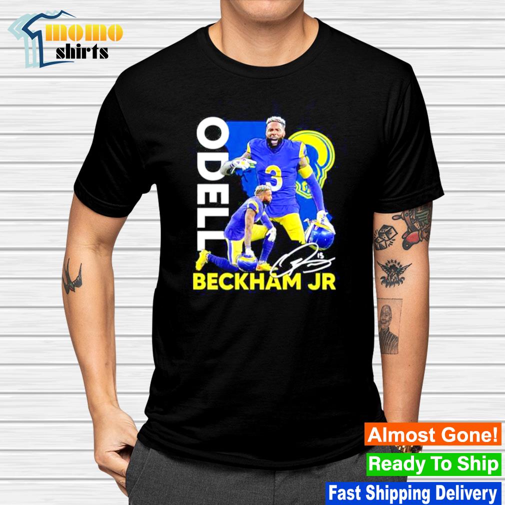 Men's Nike Odell Beckham Jr. Royal Los Angeles Rams Player Name & Number  T-Shirt