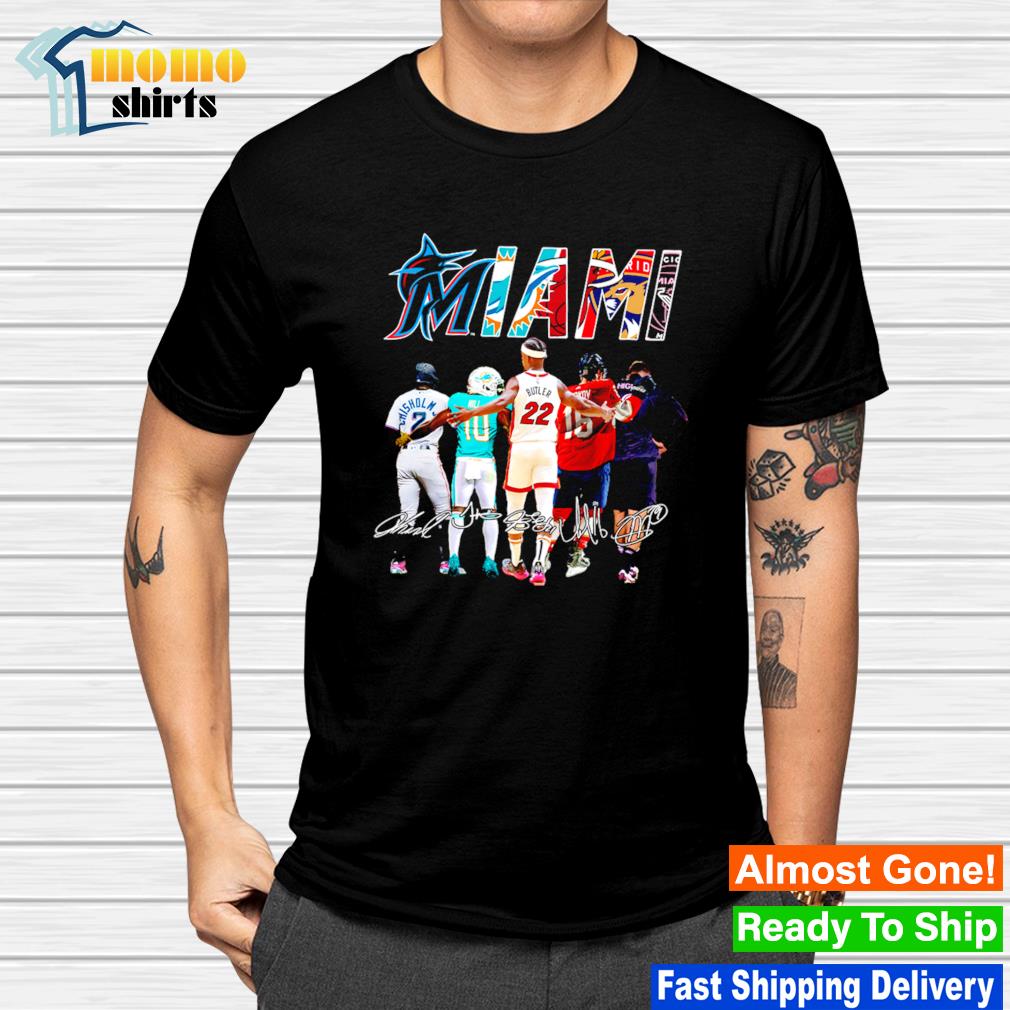 Buy Jazz Chisholm Tyreek Hill Jimmy Butler A. Barkov And Gonzalo Higuaín  Miami Signatures Shirt For Free Shipping CUSTOM XMAS PRODUCT COMPANY