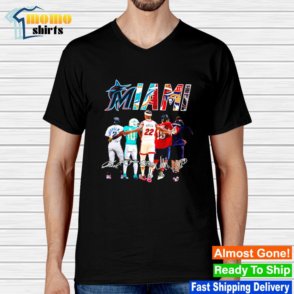 Buy Jazz Chisholm Tyreek Hill Jimmy Butler A. Barkov And Gonzalo Higuaín  Miami Signatures Shirt For Free Shipping CUSTOM XMAS PRODUCT COMPANY