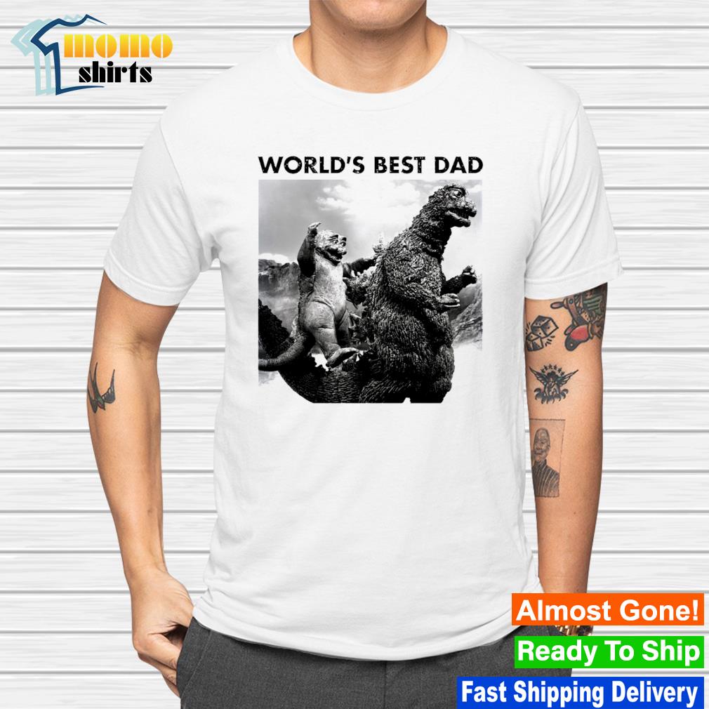 Godzilla world's best dad shirt, hoodie, sweater, long sleeve and