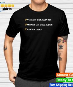 007 women talked to money in the bank beers deep shirt