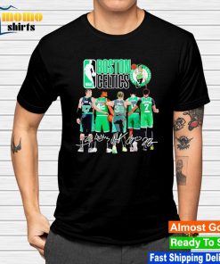 Boston Celtics Daniel Theis Al Horford Marcus Smart Jayson Tatum and Jaylen Brown signatures shirt