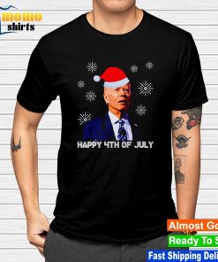 Biden Santa Christmas Happy 4th Of July shirt