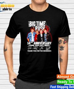 Big Time Rush 14th Anniversary 2009-2023 Thank You For The Memories shirt