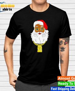 Black Santa Christmas shirt