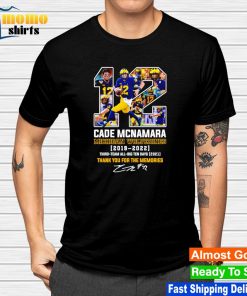 Cade Mcnamara Michigan Wolverines 2022 Big Ten Days Thank you for the memories signature shirt