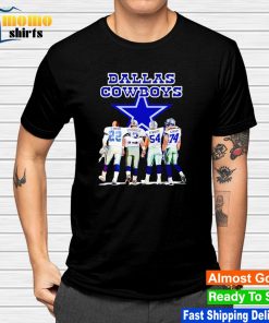 Dallas Cowboys Emmitt Smith Roger Staubach Randy White and Bob Lilly signatures shirt