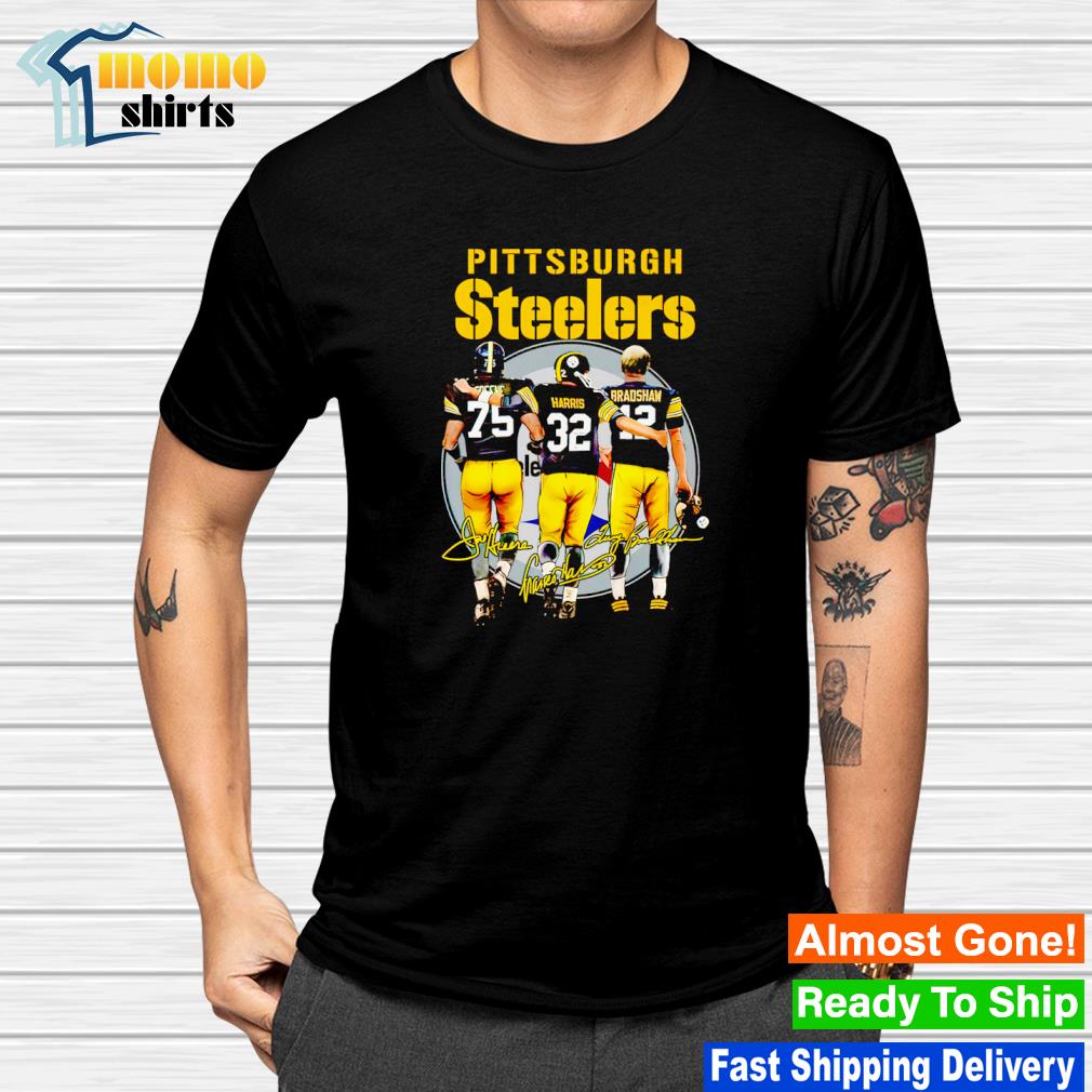 Pittsburgh Steelers Joe Greene Franco Harris And Terry Bradshaw Signatures  shirt, hoodie, sweater, long sleeve and tank top