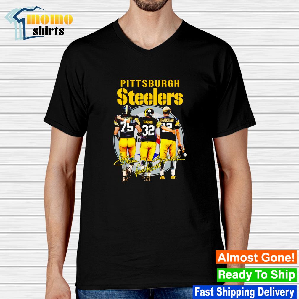 Pittsburgh Steelers Joe Greene Franco Harris And Terry Bradshaw Signatures  shirt, hoodie, sweater, long sleeve and tank top