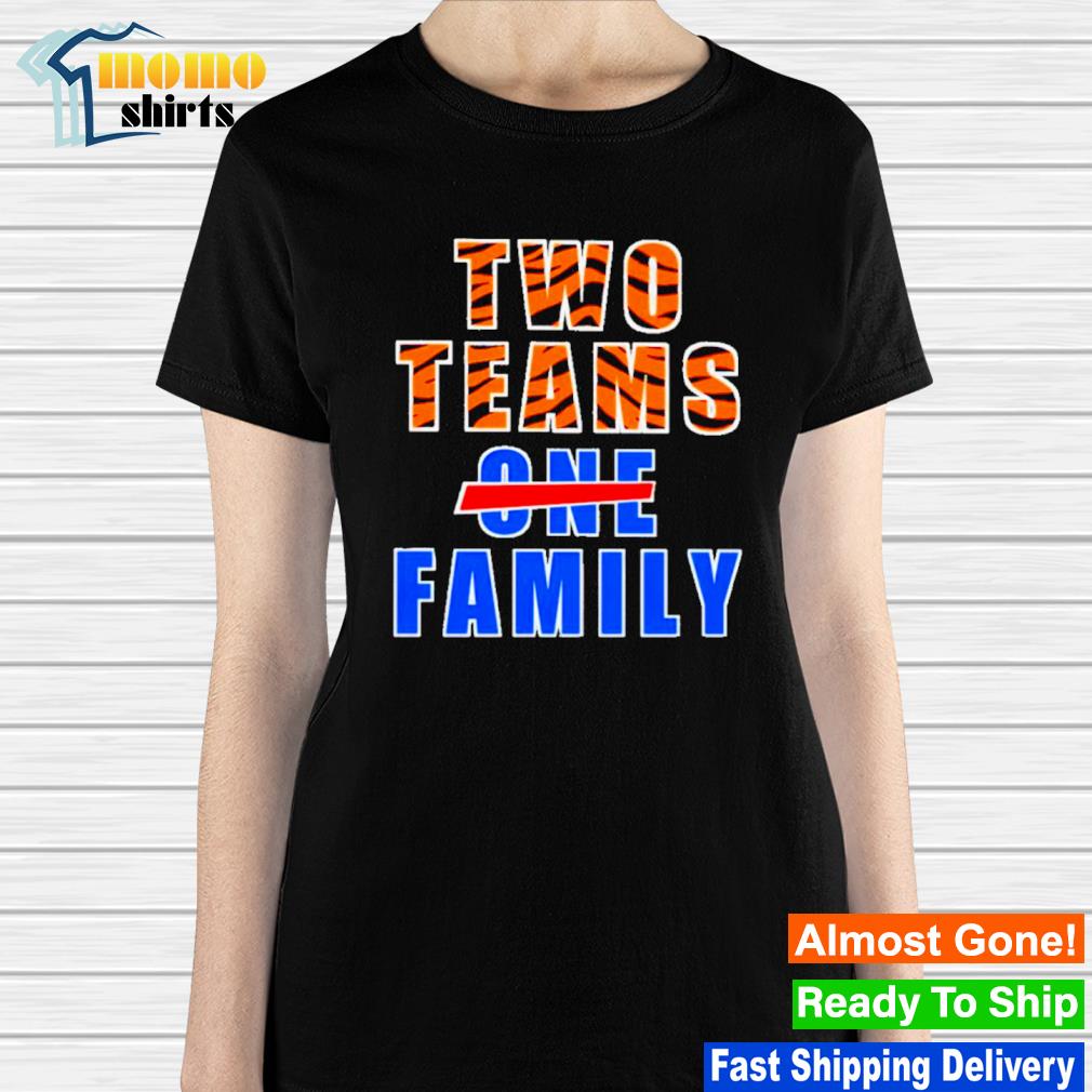 Top cincinnati Bengals vs Buffalo Bills Two teams one family shirt, hoodie,  sweater, long sleeve and tank top