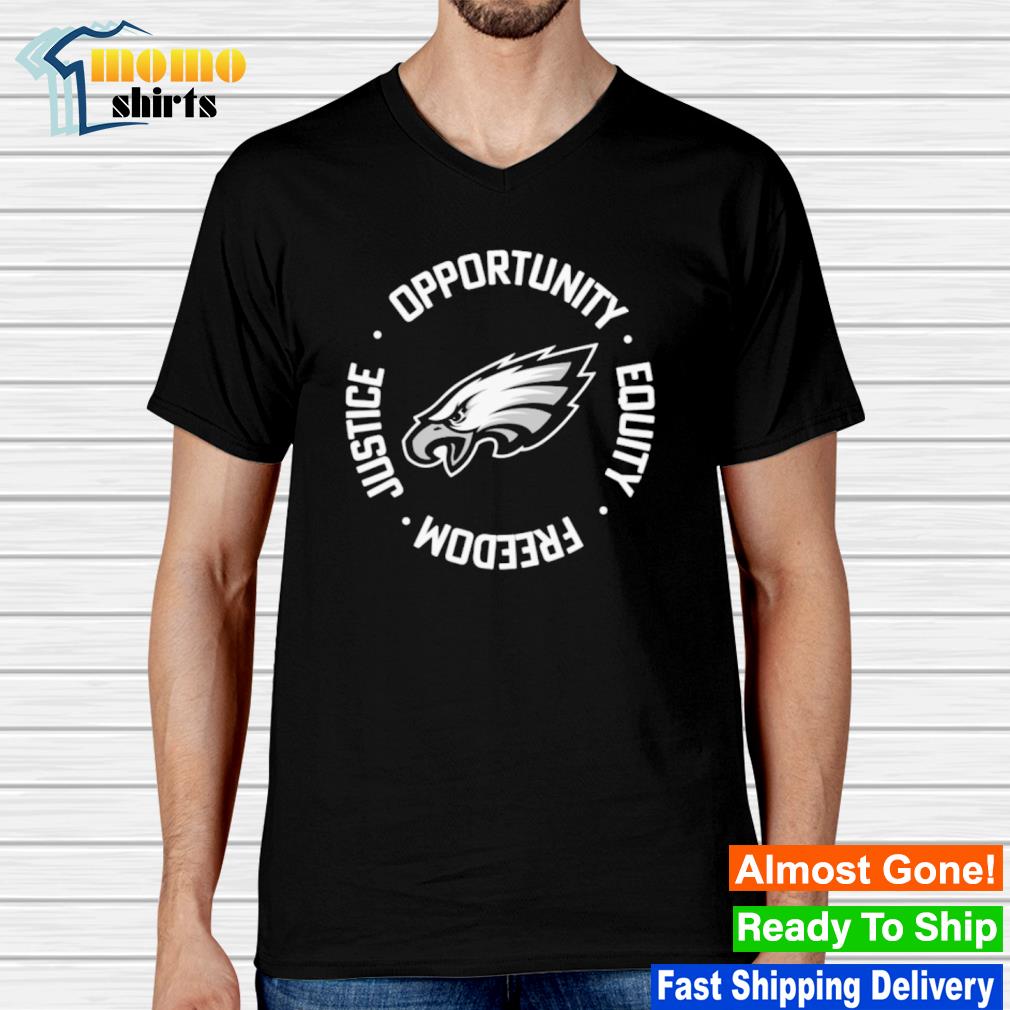 Philadelphia Eagles Justice Opportunity Equality Freedom Hoodie - Tagotee