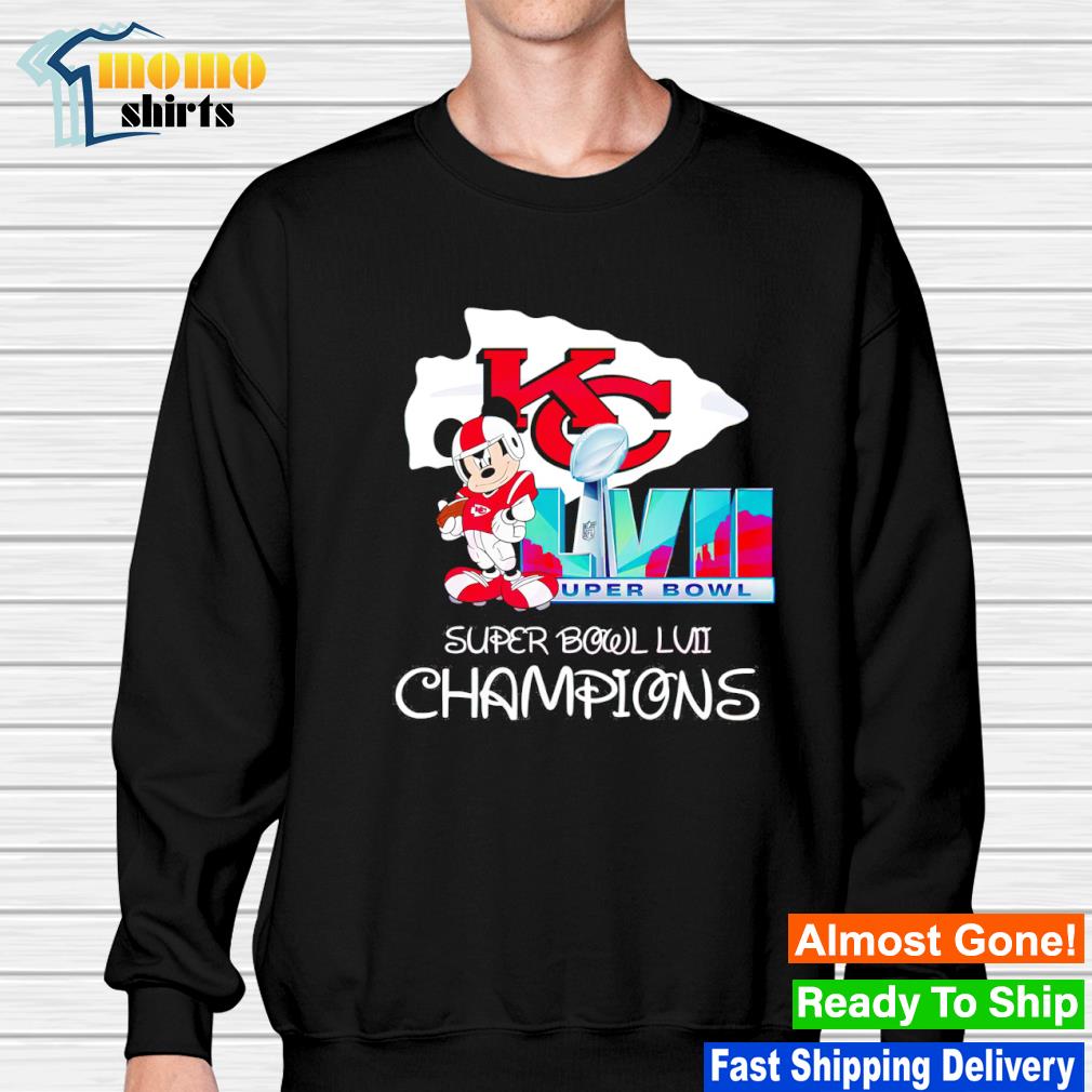 Mickey mouse super bowl lvi champions kansas city chiefs shirt, hoodie,  sweater, long sleeve and tank top