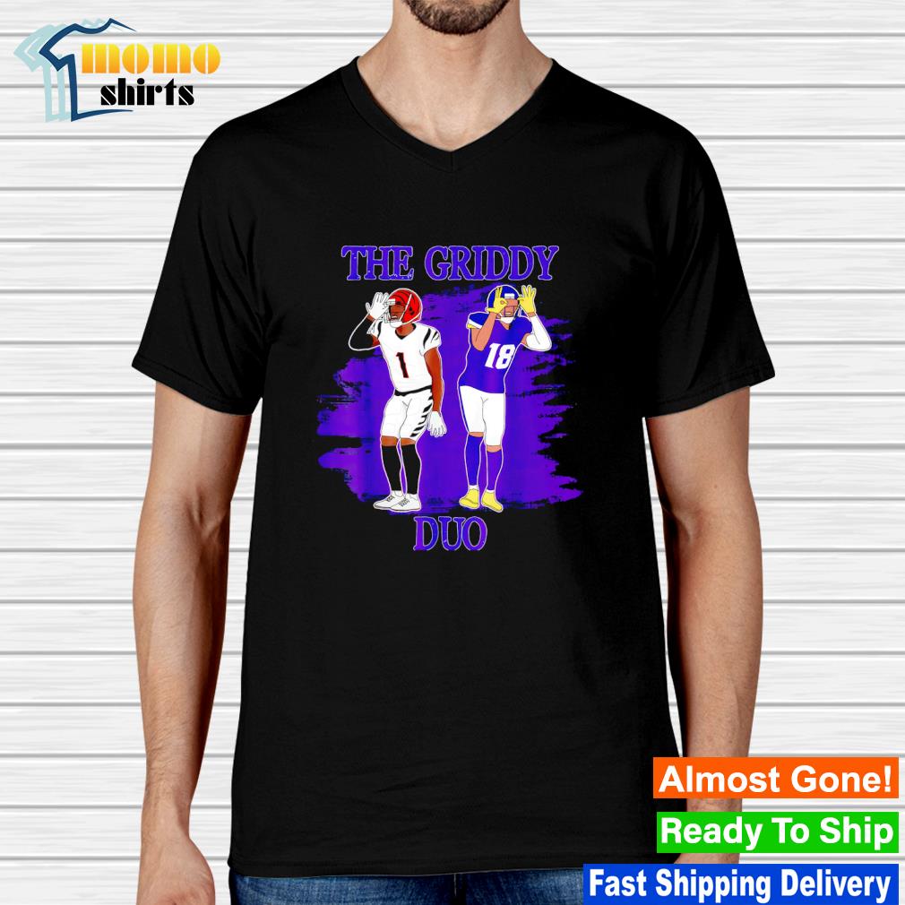 The Griddy Duo - The Original Griddy Duo - Justin Jefferson and Jamarr  Chase - Griddy Dance | Essential T-Shirt