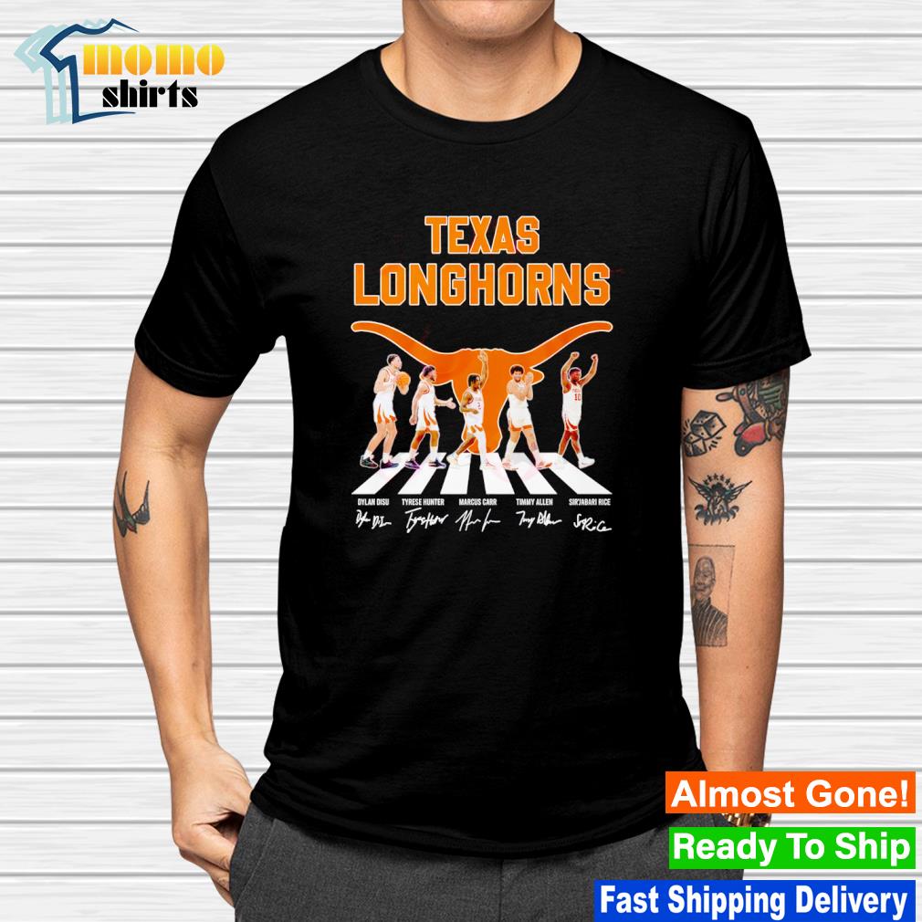 Texas Longhorns men's basketball abbey road signatures shirt