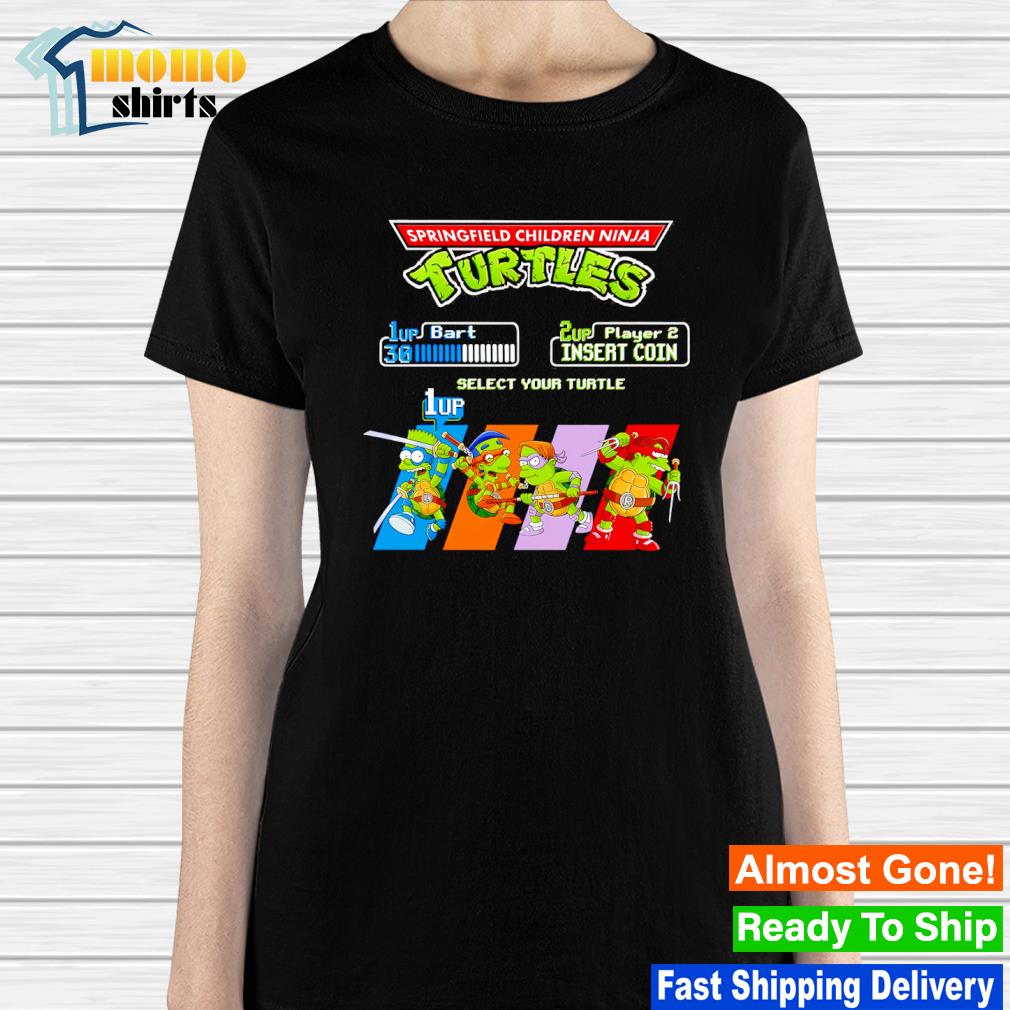 Springfield children Ninja Turtles select your turtle 2023 shirt