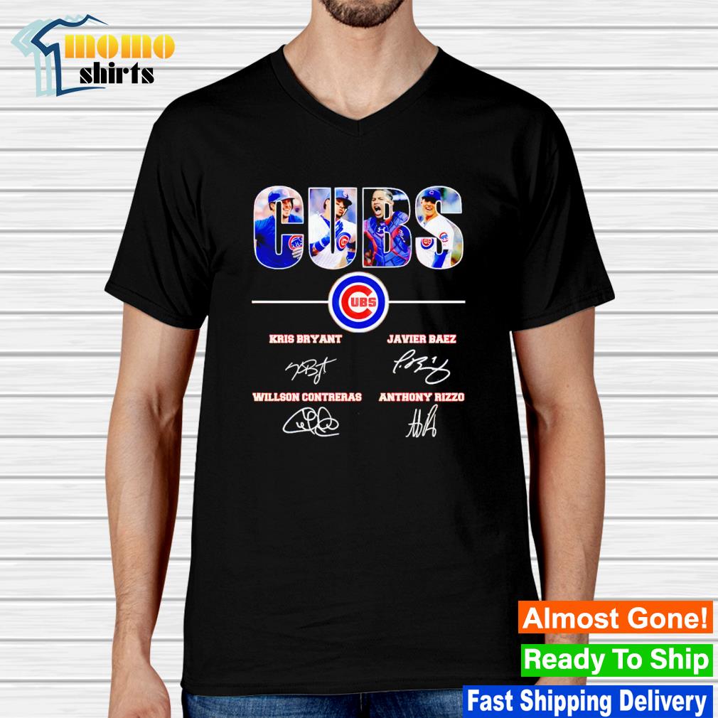 Chicago Cubs Willson Contreras Anthony Rizzo Kris Bryant Javier Baez  Signatures Shirt, hoodie, sweater, long sleeve and tank top