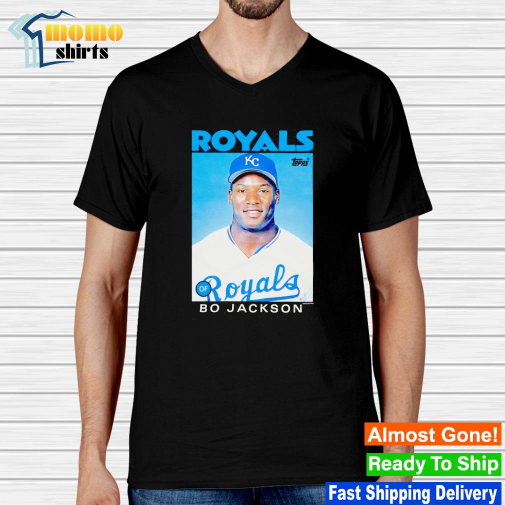 1986 Topps Baseball Bo Jackson Royals Shirt, hoodie, sweater, long