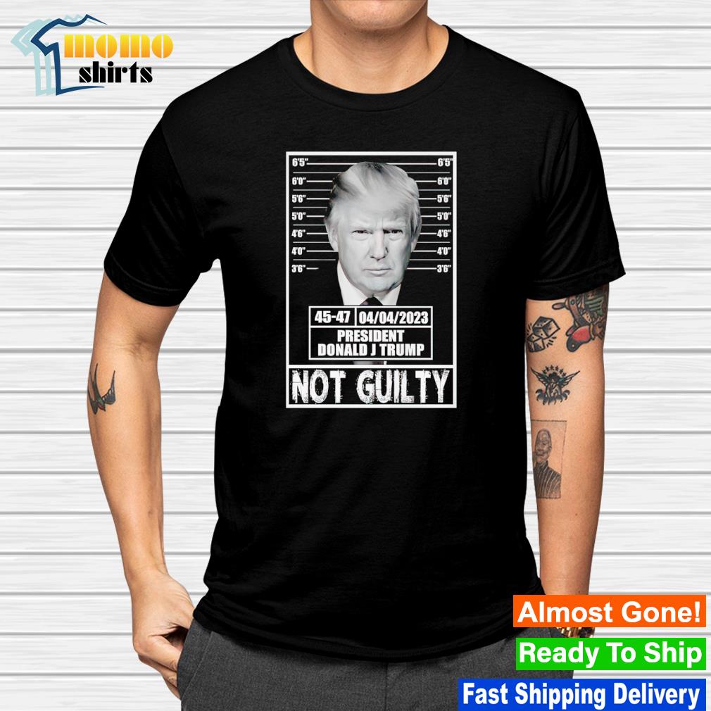 Nice president Donald J Trump not guilty shirt
