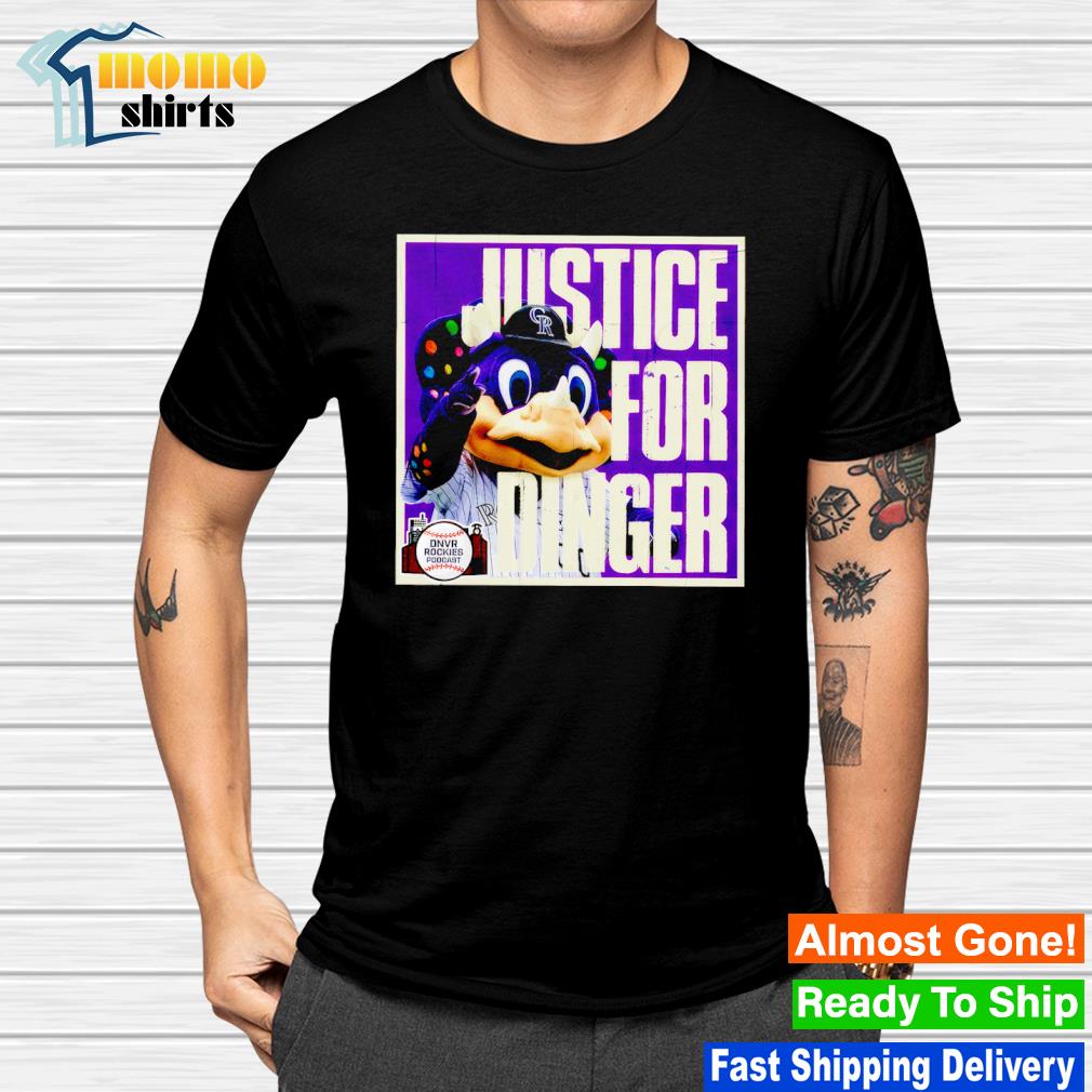 Colorado Rockies justice for Dinger shirt, hoodie, sweater, long