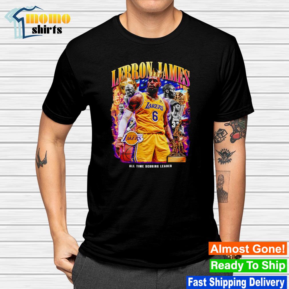 Original king Lebron James Los Angeles Lakers All Time Scoring Leader shirt