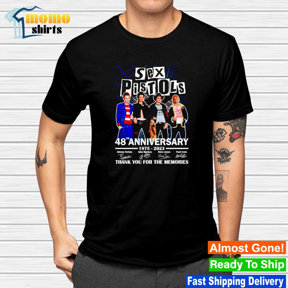Original sex Pistols 48th anniversary 1975 2023 thank you for the memories shirt