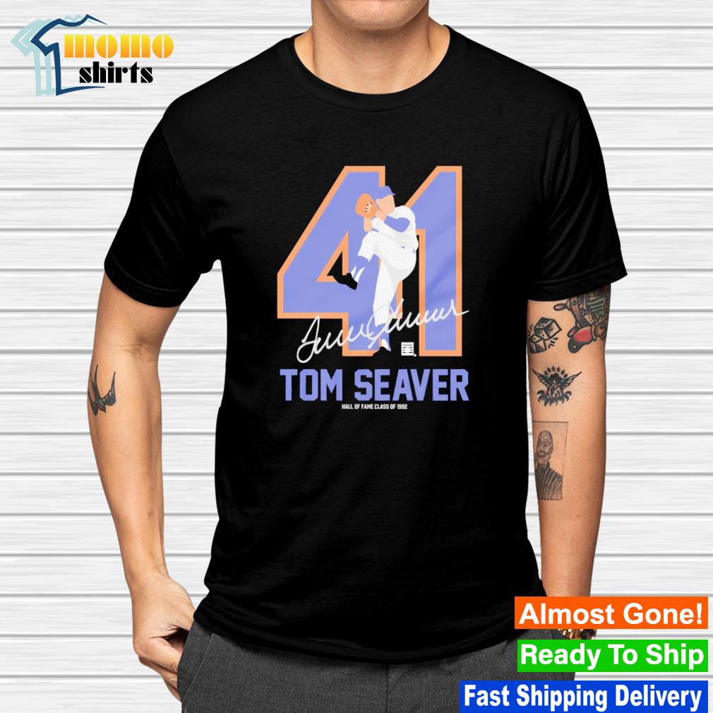 Teambrown Tom Seaver Baseball Hall of Fame Member Signature shirt