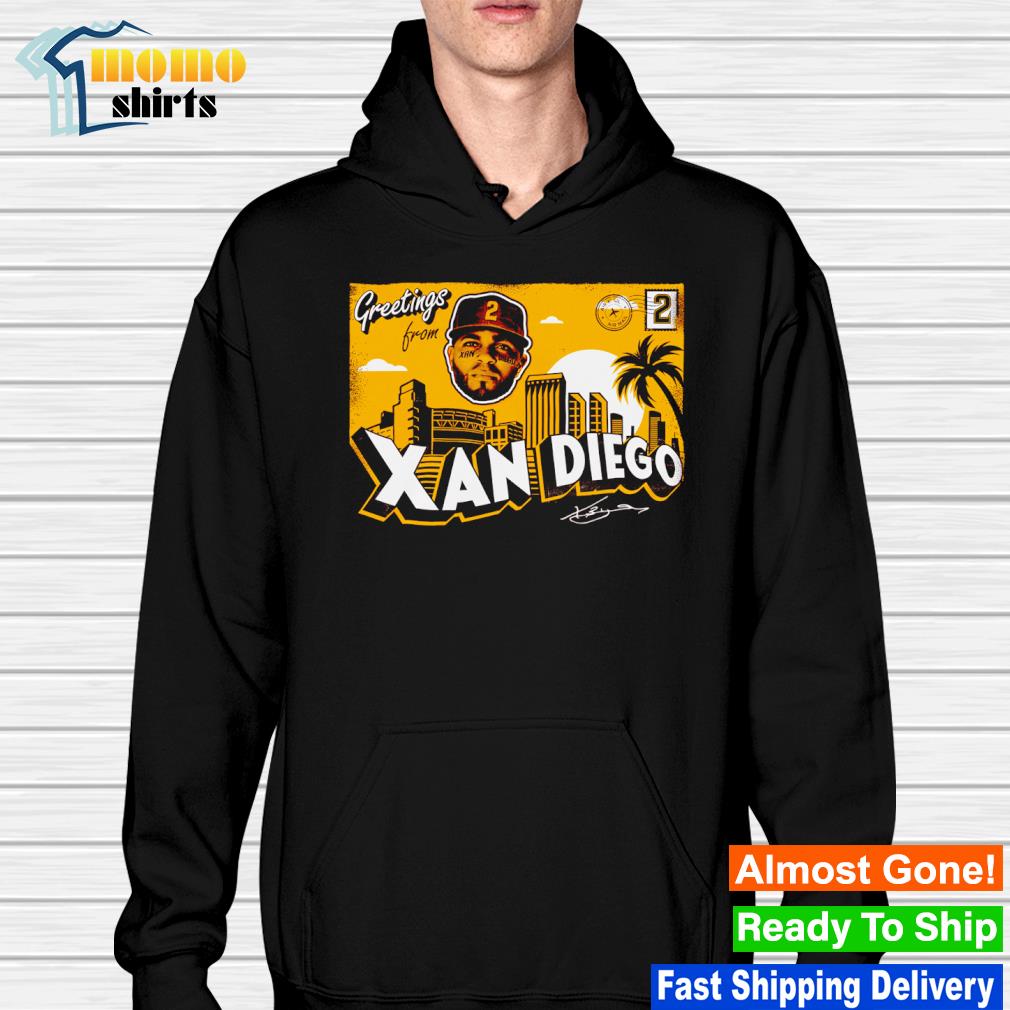 Top xander Bogaerts Greetings from Xan Diego signature shirt, hoodie,  sweater, long sleeve and tank top