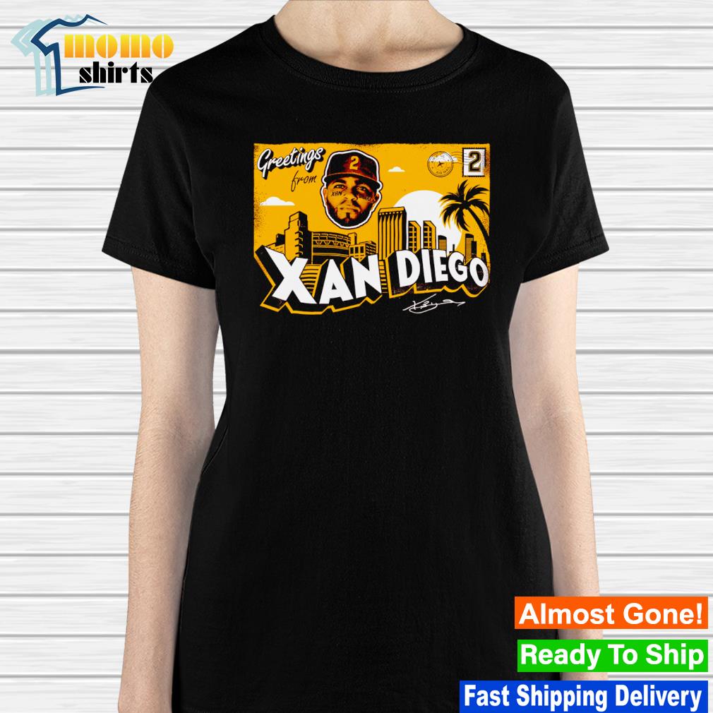 Top xander Bogaerts Greetings from Xan Diego signature shirt