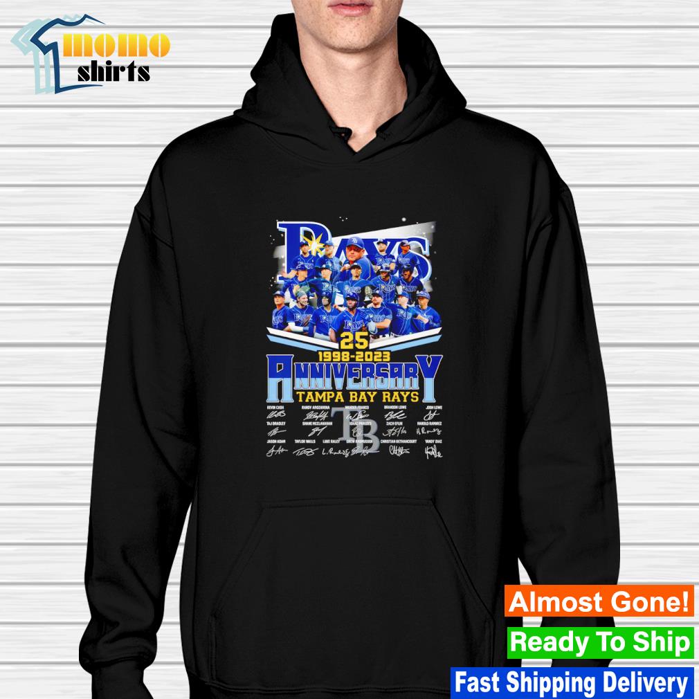 Tampa Bay Rays 25th Anniversary 1998 2023 Signatures Shirt, hoodie,  sweater, long sleeve and tank top
