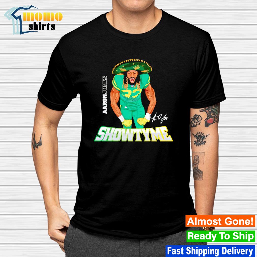 Green Bay Packers Showtyme Aaron Jones shirt,Sweater, Hoodie, And