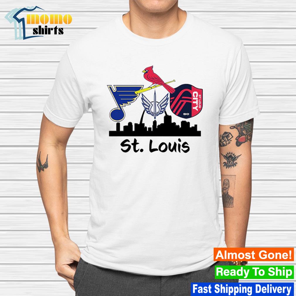 Official st. louis cardinals st louis cardinals st. louis blues st. louis  city sc city Shirt, hoodie, sweater, long sleeve and tank top