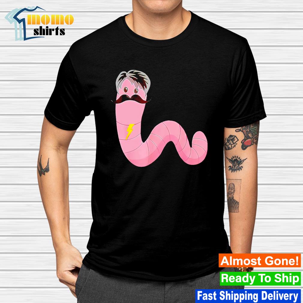 Official worm with a mustache shirt