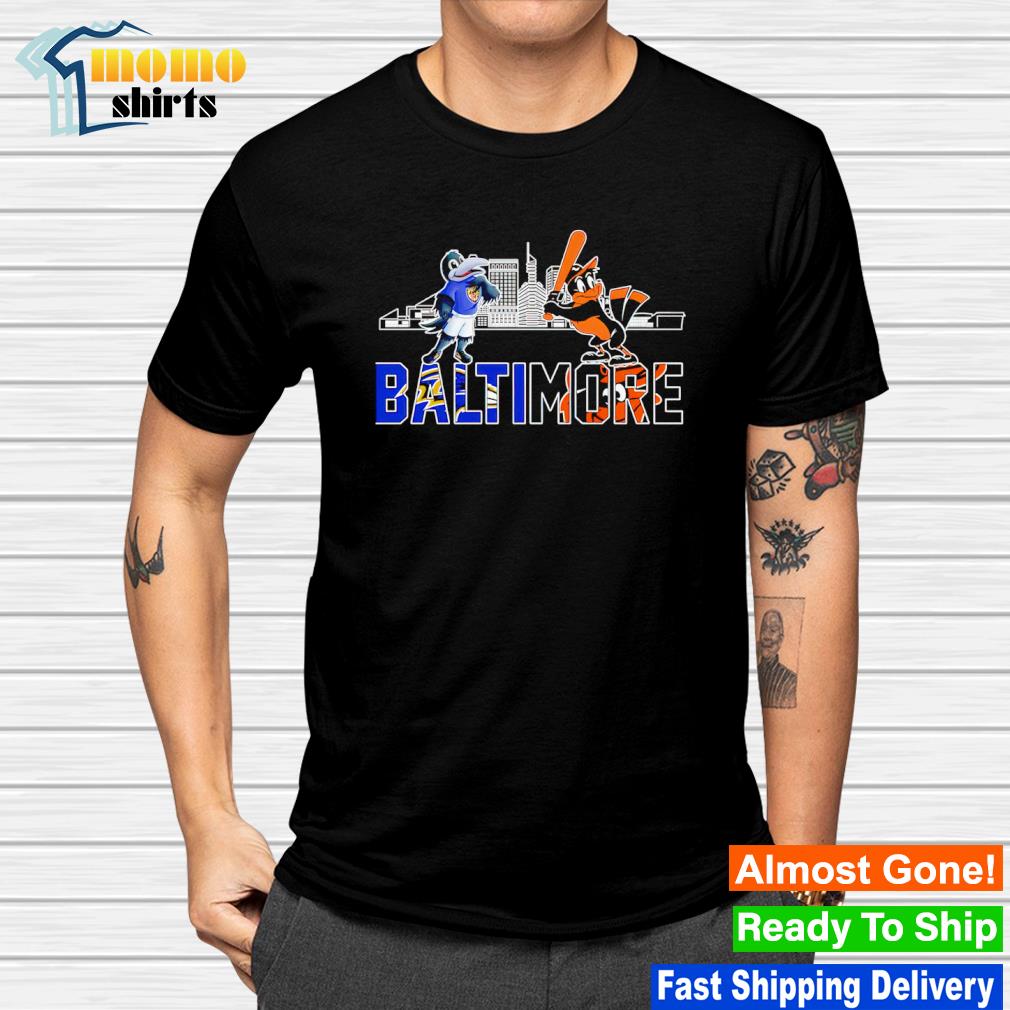 Original poe Baltimore Ravens and The Oriole Bird Baltimore Orioles shirt