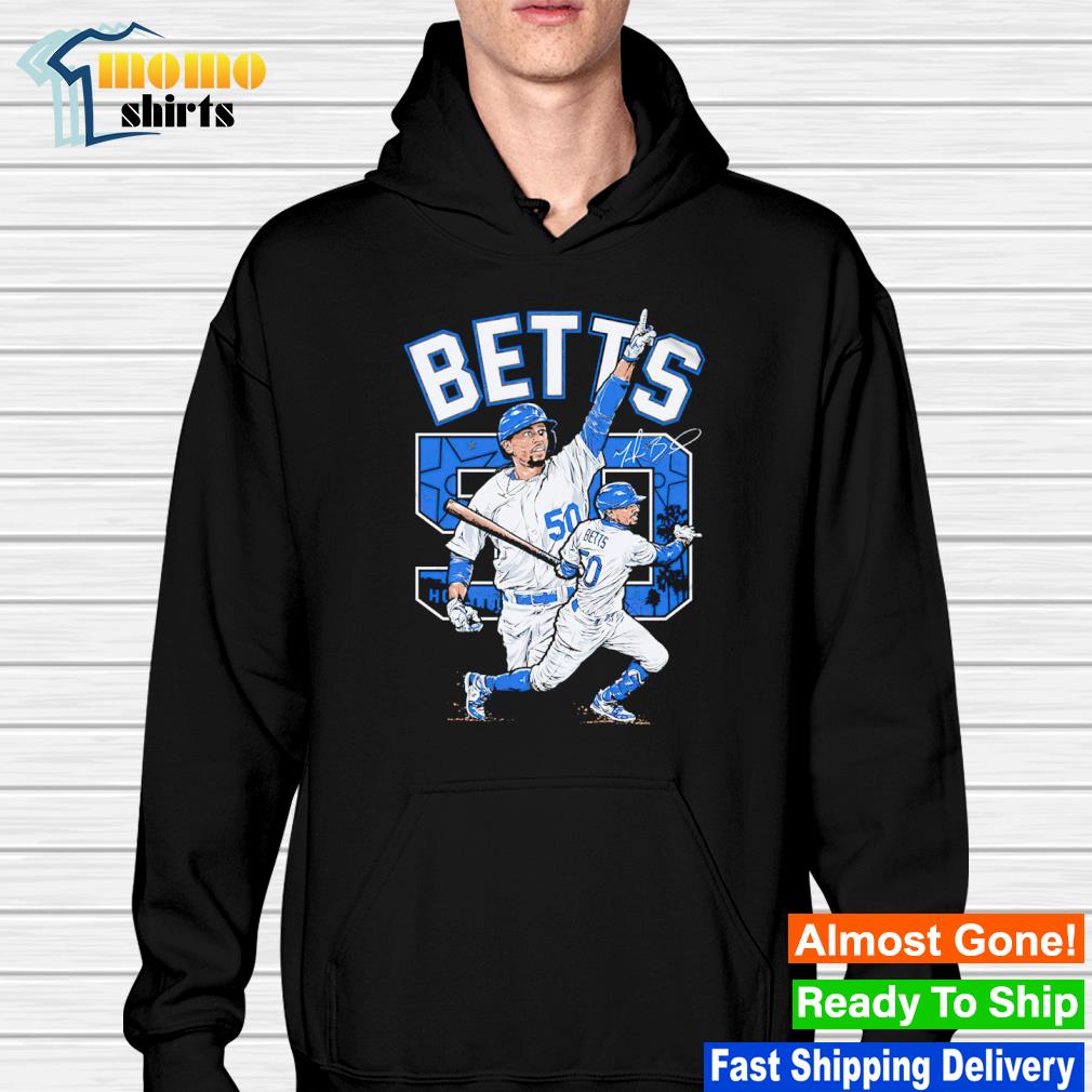 Mookie Betts Los Angeles Dodgers cartoon signature T-shirt, hoodie