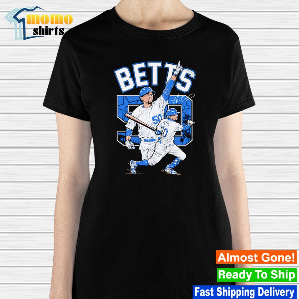 Mookie Betts 50 Los Angeles Dodgers cartoon signature shirt - Guineashirt  Premium ™ LLC