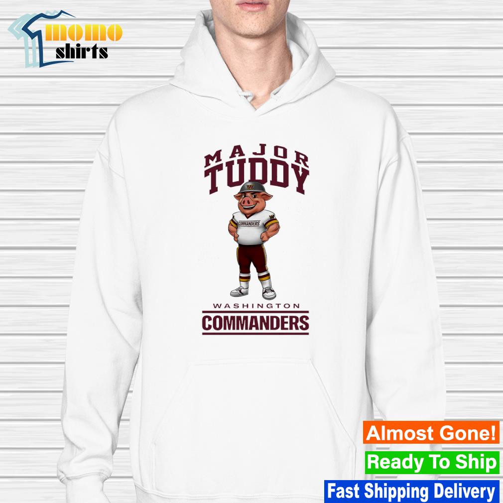 Official washington commanders toddler major tuddy shirt, hoodie