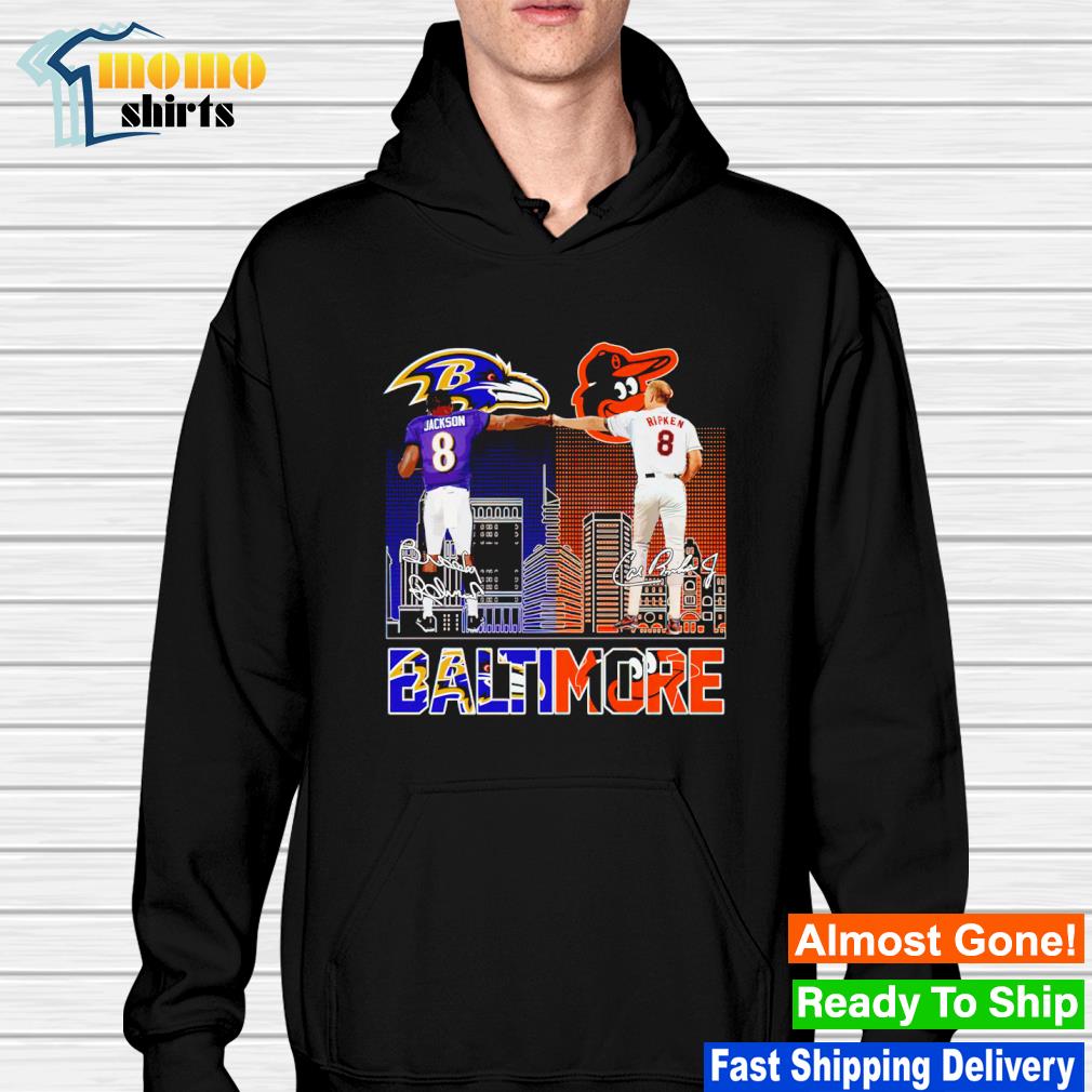 Official Lamar jackson and cal ripken jr. baltimore signatures T-shirt,  hoodie, tank top, sweater and long sleeve t-shirt