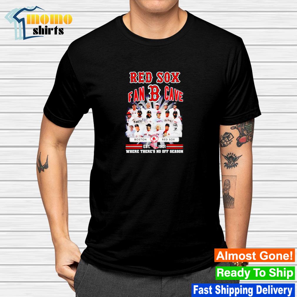 Official boston red sox est 1901 where there no off season 2023 T-shirts,  hoodie, tank top, sweater and long sleeve t-shirt