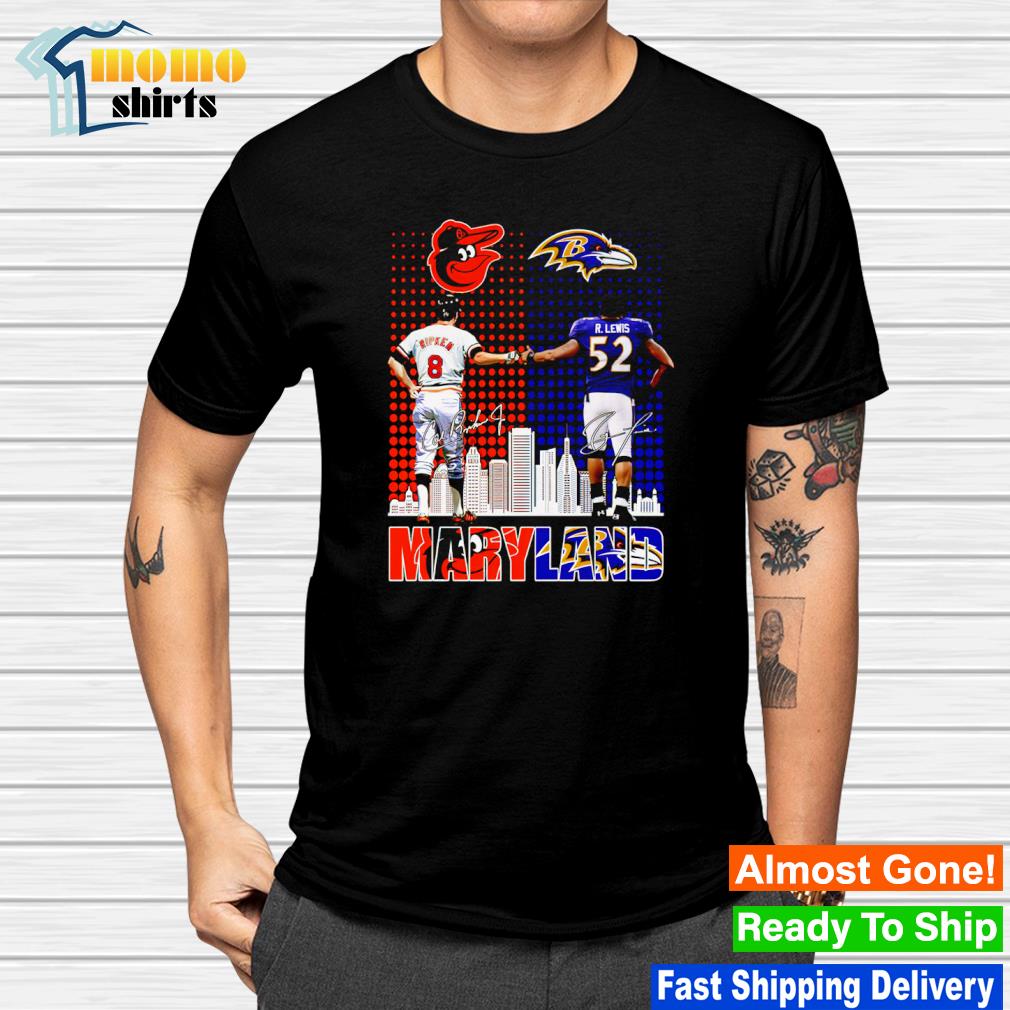 Cal Ripken and Ray Lewis Maryland signatures shirt, hoodie, sweater, long  sleeve and tank top