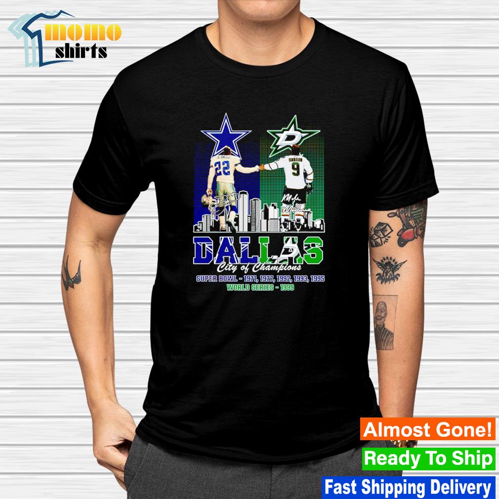 Emmitt Smith And Mike Modano Dallas City Of Champions T Shirt, hoodie,  sweater and long sleeve