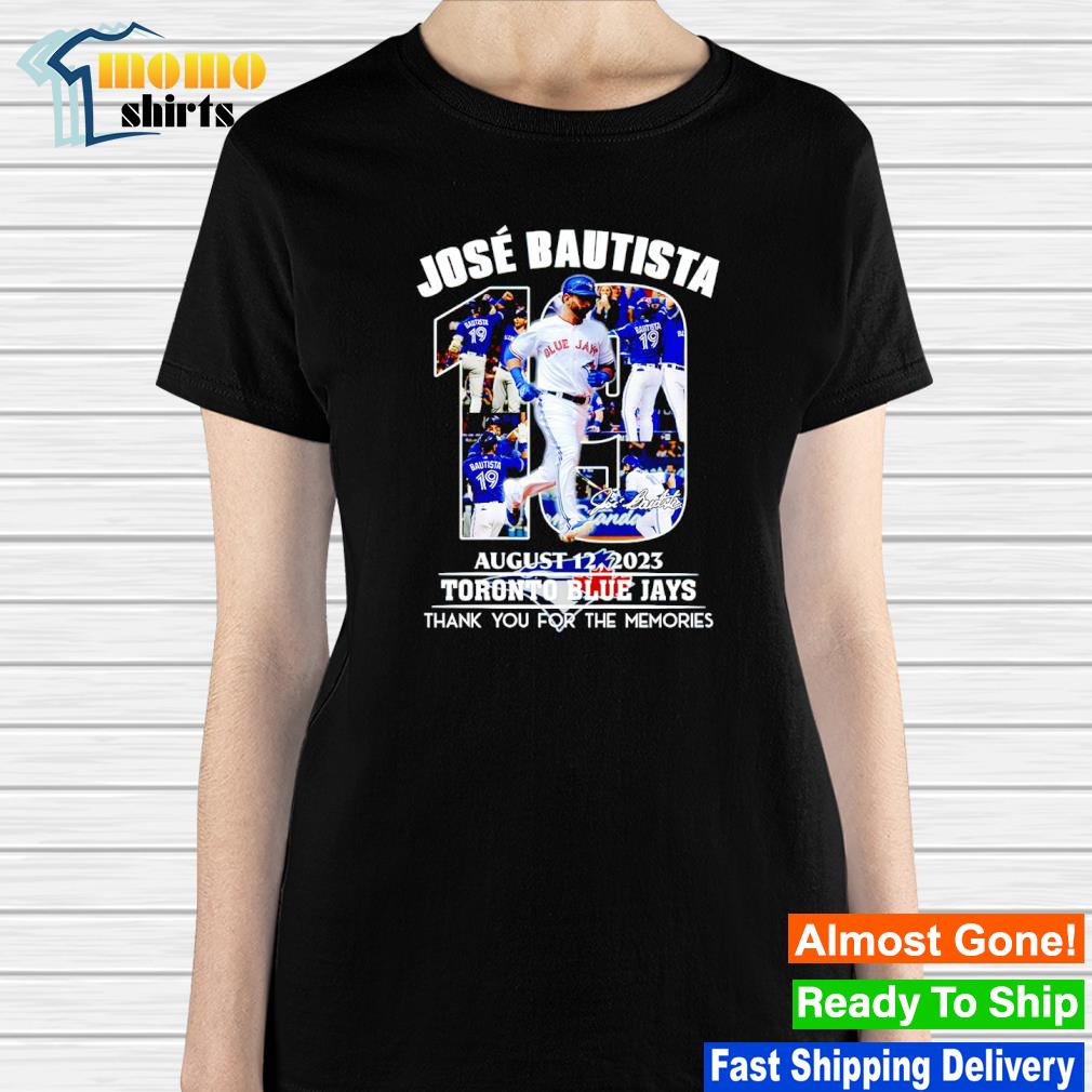 Endastore Jose Bautista August 2023 Thank You for The Memories Shirt