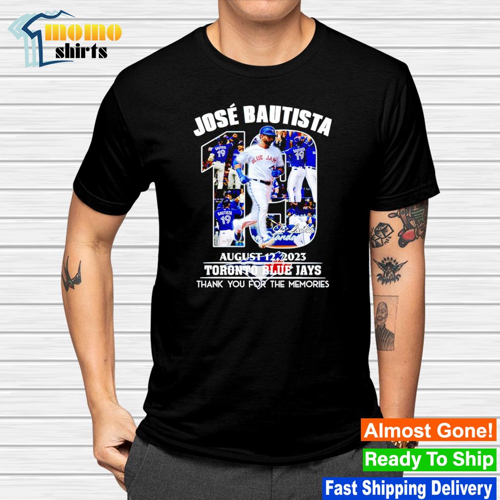 Endastore Jose Bautista August 2023 Thank You for The Memories Shirt