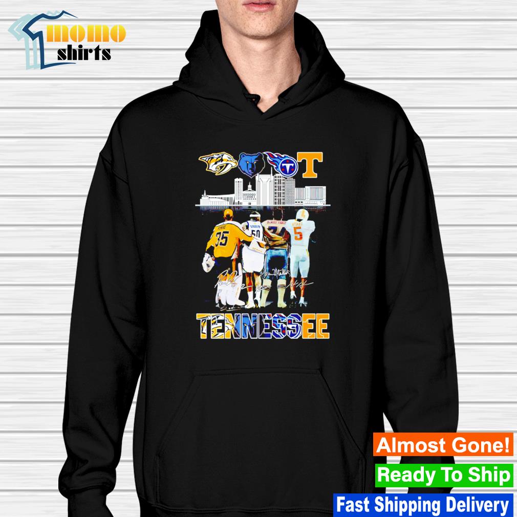 Funny tennessee sport teams Nashville Predators Memphis Grizzlies Tennessee  Titans and Tennessee Volunteers shirt, hoodie, sweater, long sleeve and  tank top