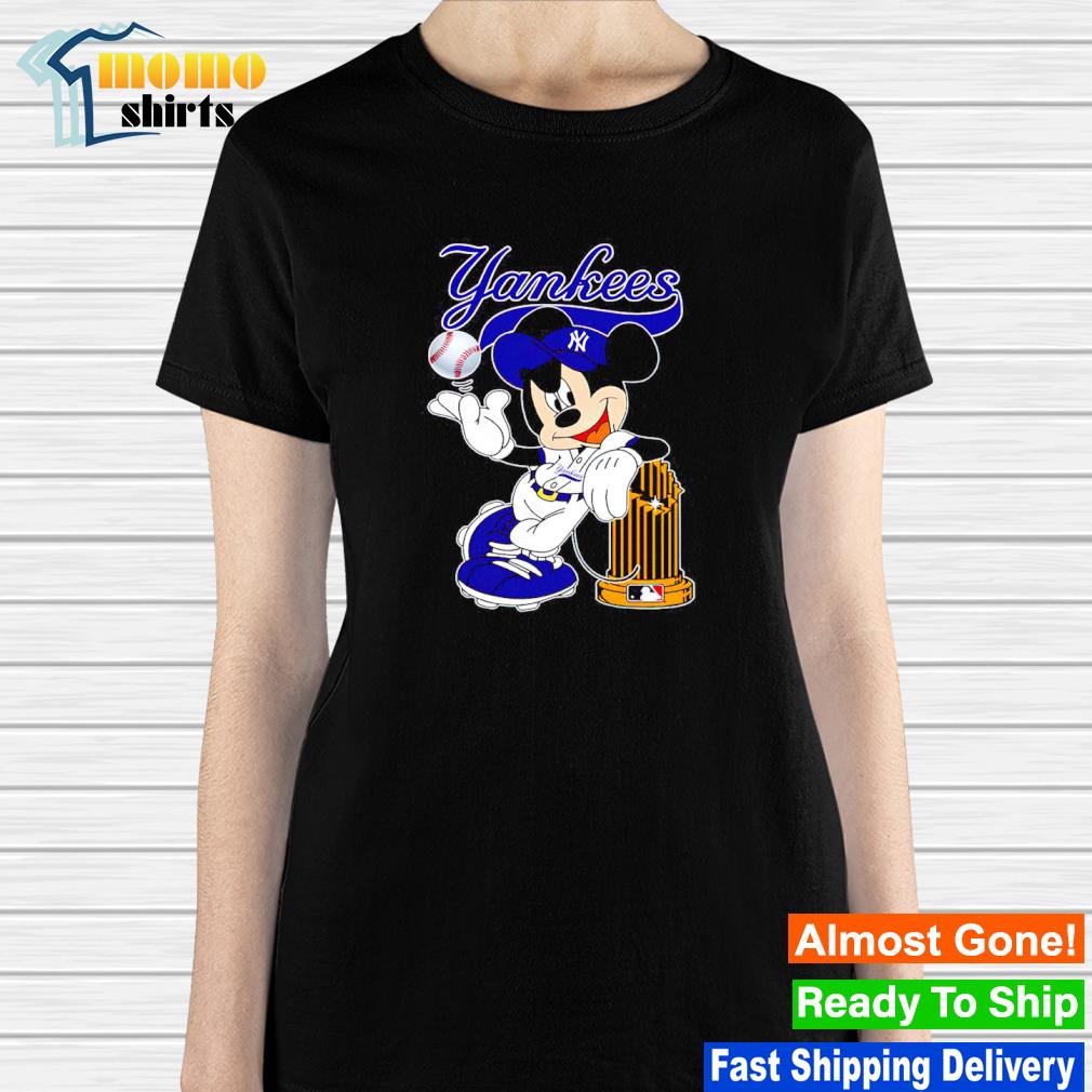 New York Yankees Mickey mouse cartoon T-shirt - Dalatshirt