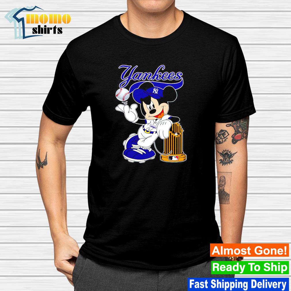 New York Yankees Mickey mouse cartoon T-shirt - Dalatshirt